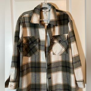 C by One flannel shirt jacket